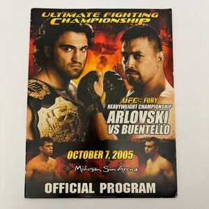 Ultimate Fighting Championship UFC 55 Arlovski VS Buentello Official Program MMA